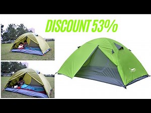Desert&Fox Backpacking Tent 2 Person Aluminum Pole Lightweight Camping Tent