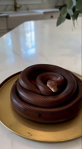 The perfect snake cake 🎂 #snakecake #snakebite