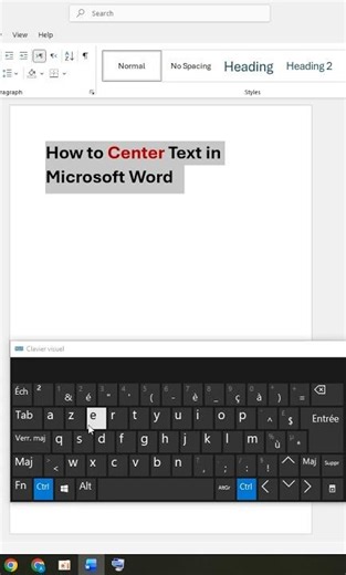 How to Center Text in Microsoft Word