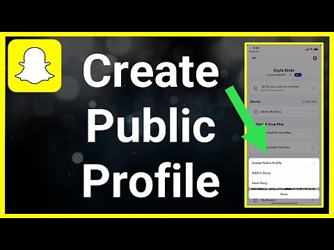 How To Make Snapchat Public Profile