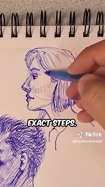 Sketch Realistic Faces with Ballpoint Pen