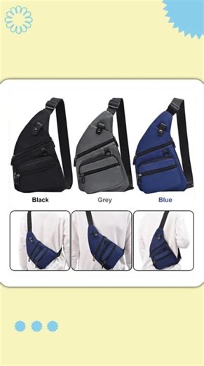Canvas Multi-Pocket Sling Bag