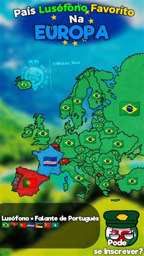 País Lusófono Favorito na Europa #mapping #mapper #map #geographythroughmaps #geo