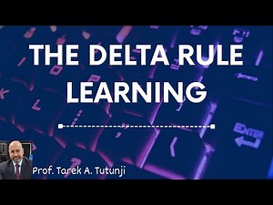 13 Machine Learning - Delta Rule Learning Algorithm