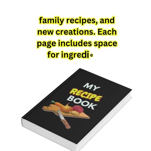 My Recipe Book - 100 Page recipe note book #shortvideo #cooking