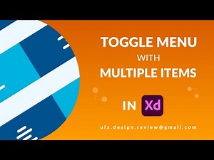 Toggle Menu with Multiple Items in Adobe XD