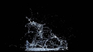 Water Splash on background. VFX Stock Footage 4K