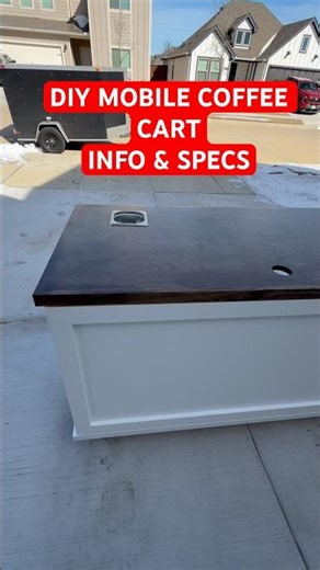Custom 5ft Coffee Cart Build | Full Dimensions & Specs #DFWcarts ☕️🛠️