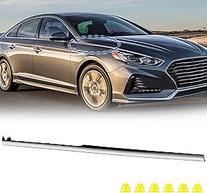 Front Right Passenger Side Fender Chrome Molding Trim Fit For 2015-2017 Hyundai Sonata 15 16 17 Sonata