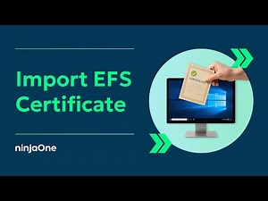 How to Import Your EFS File Encryption Certificate and Key in Windows 10