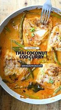 Thai cod coconut curry #recipe
