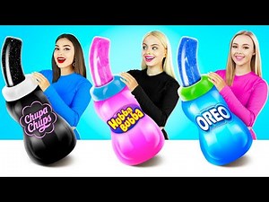 Eating Everything Only In 1 Color Food Challenge | Last To STOP Eating Color Sweets by X-Challenge