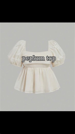 types of tops and their names