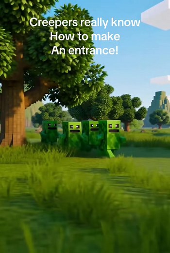 A Creeper is a hostile, iconic mob in Minecraft known for silently approaching players and exploding, which destroys blocks and damages players. They are green, have four legs, and are a constant threat because they don't burn in sunlight like zombies or skeletons. Creepers were created by accident from a pig model and have since become a symbol of the game, dropping gunpowder and music discs (when supercharged). #minecraft #creeper #minecraftmemes #creepers #minecraftbuilding