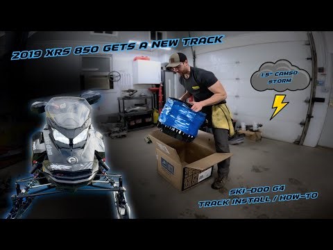 G4 XRS track swap, fresh Camso Storm 1.5" for this one