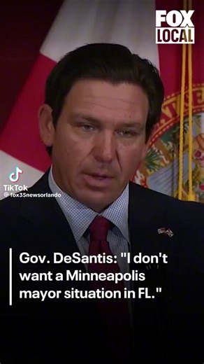 RON DESANTIS: “I don’t want a Minneapolis mayor situation in Florida.”“If they refuse to cooperate, we have the ability to remove them from office and suspend them from their positions.”Do you firmly support RON DESANTIS on this?A. Huge YesB. No