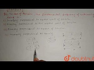 In law of tension, the fundamental frequency of vibrating string is