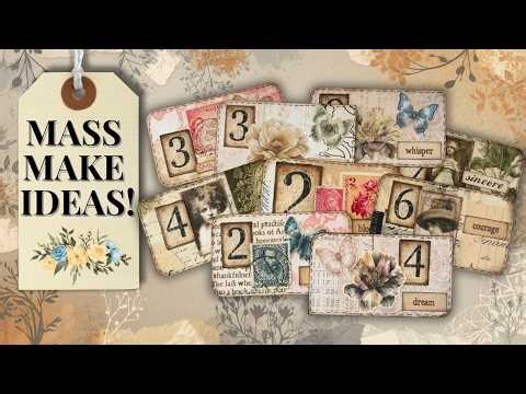 MASS MAKING TINY JOURNAL CARDS