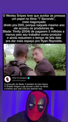 Wesley Snipes foi mal pago por Blade (2004)