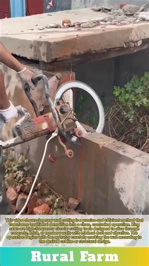 Ring saw wall cutting design: transform demolition with high-frequency saws