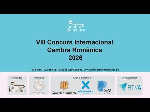 Final VIII Concurs Internacional Cambra Romànica 2026