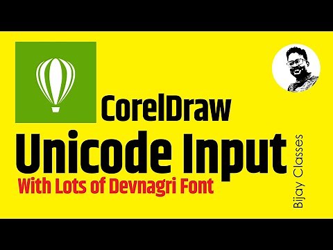 Coreldraw Tutorial Unicode Hindi Typing