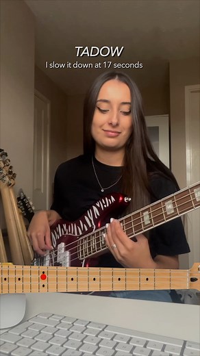Bass Guitar Tutorial of Tadow by FKJ and Masego #learnbass #bassguitar #basstab #basstutorial | Leyla