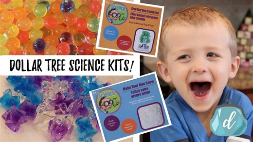 Dollar Tree science kits | Orbeez, crystals, & slime-y stuff