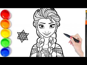 How to draw Frozen 2 Princess Elsa | Frozen