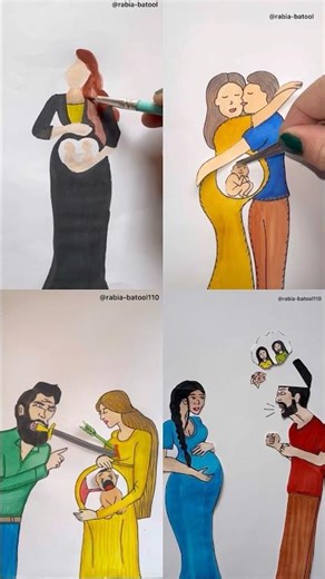 4 deep meaning video about pregnancy time! 🥺🥺❤️ (part-2) #art #artwork #animasyon #çizgifilm