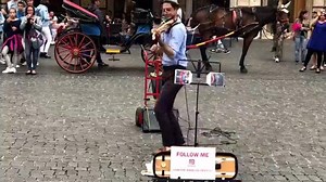 399K views · 296 reactions | Viktor Angelov reprend le titre "Havana" au violon dans les rues de Rome ! | Music Covers & Creations | Facebook
