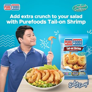 2.4K views · 298 reactions | Your mealtime just got better! Savor the crunchy goodness of Purefoods Tail-on Shrimp. Enjoy a delicious seafood & avocado salad that brings the taste of the sea to your plate. Get yours today: https://bit.ly/ShopPurefoodsSeafood #EatsSoEasy | Purefoods Nuggets | Facebook