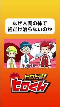 なぜ人間の体で歯だけ治らないのか #アニメ #アニメ動画 #ヒロたま #アニメーション #歯医者 #shorts