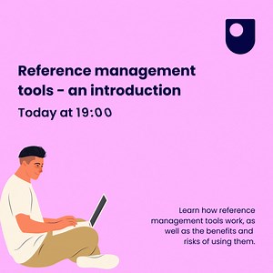 Don’t forget, the ‘Reference management tools - an introduction’ online training session is TODAY at 19:00! We’ll provide an overview of how reference management tools work and how they work with Library resources. Perfect for level 3 and postgraduate students!  https://ow.ly/jIN550QxL7v #OUstudents | The Open University Library | Facebook