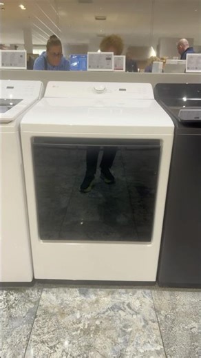 LG AI top load gas dryer alpine white