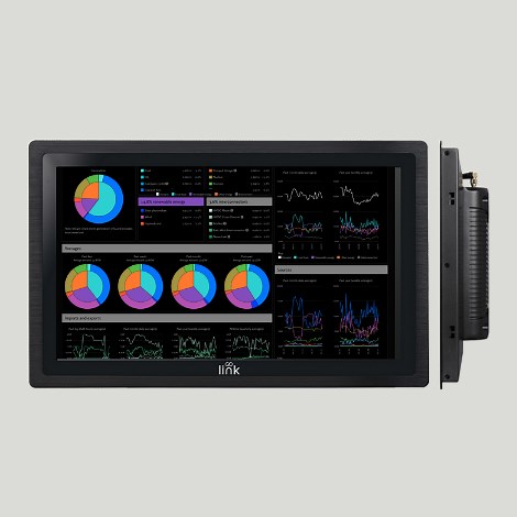 LNK-T10-IP-WEB PANEL MOUNT Industrial BMS / BAS Touch Screen Display for ALL HTML5 Building Management Systems