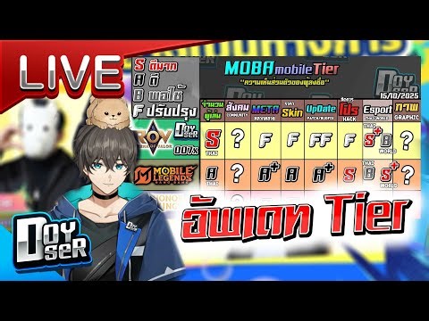 🔴Live MLBB:ได้เวลาฝึกตำแหน่งอื่นๆ/ 4ทุ่มมีตี้แห่หัว - Doyser