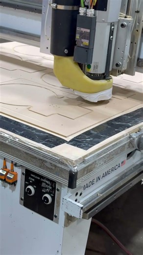 MDF routing #cnc #woodworking #custom #madeinusa