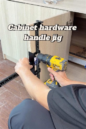 Upgrade your cabinet installs like a pro 🔧✨ This Cabinet Hardware Handle Jig makes perfect alignment fast, easy, and mistake-free—no measuring stress, just clean results every time 🙌 Save time, boost precision, and get that flawless finish your kitchen deserves 🏡💯 Tap “Shop Now” and transform your DIY game today 🚀 #DIYProjects #HomeImprovement #ToolTok #Woodworking #KitchenUpgrade
