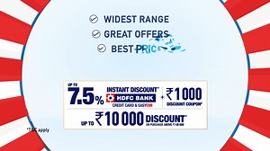 With the Digital Discount Days, bring home the latest Laptops at the best deals! You can get up to a 7.5% instant discount* on HDFC Bank Credit Cards & Easy EMI, as well as up to a ₹1,000 discount coupon*.You can also get ₹10,000 discount* on purchase above ₹1,00,000. Iss mauke ko mat chodho & #TechnologySeRishtaJodo. Visit your nearest store or go to www.reliancedigital.in. *T&C Apply. | Reliance Digital