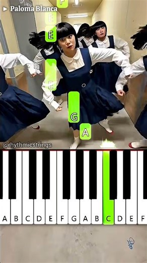 Paloma Blanca Dance Trend | Piano Tutorial #shorts #tiktok