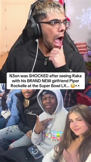 N3on was SHOCKED after seeing Raka with his BRAND NEW girlfriend Piper Rockelle at the Super Bowl