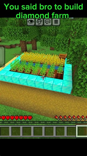 You said bro to build diamond farm#minecraft#gaming#shorts