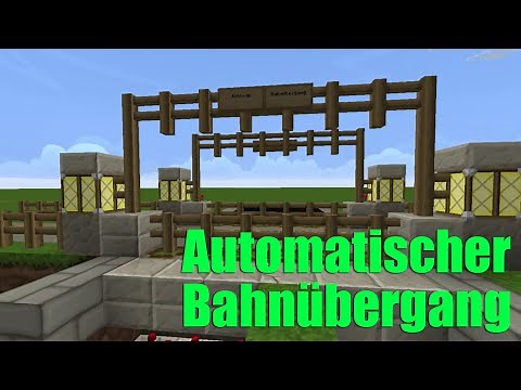Minecraft Automatischer Bahnübergang | Redstone Tutorial | Railroad Crossing | Traffic