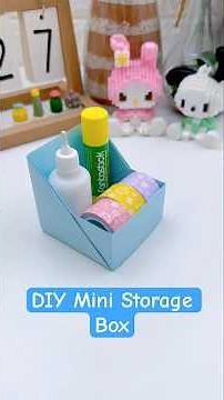 Try this Super Easy Mini Storage Box from Paper #diy #craft #shorts #fun #art #youtubeshortsfeature