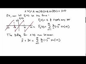Solving Diffeqs with Fourier Series