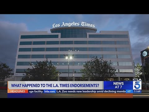 Major Election FALLOUT after Los Angeles Times makes NO local endorsements