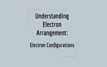 Electron Configurations Lesson Bundle (Notes   Worksheet)