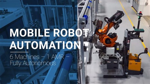 World’s First Mobile Robot Plattform: 6 Hüller Hille Machines I 1 AMR I 1 KUKA Robot I PROMOT | ek robotics