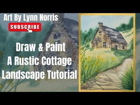 Watercolour Cottage Tutorial (Beginners Perspective Tips!)